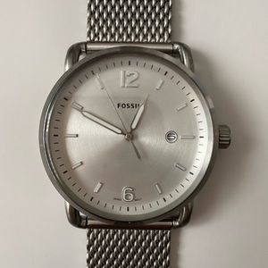 Fossil Commuter Men’s Stainless Steel Watch NWOT